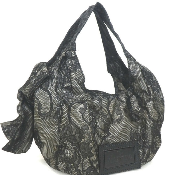 Valentino Garavani Handbags - Valentino Garavani Lace Nylon nuage Bow Mini  Bag